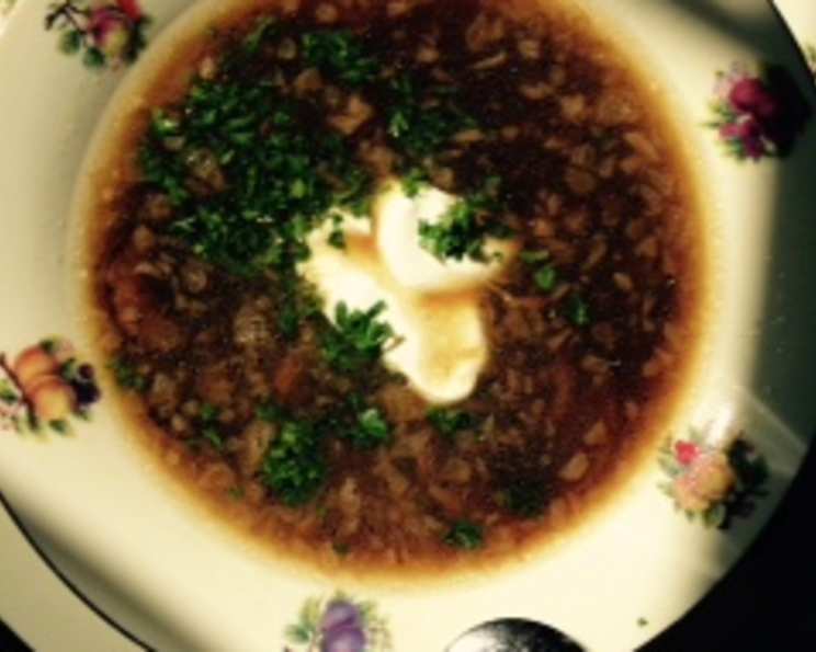Polish Wild Mushroom Soup